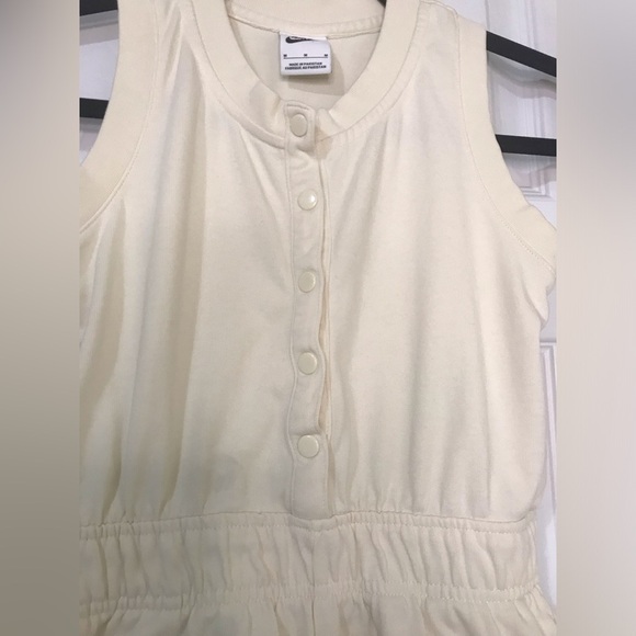 Nike Girls Cream Sleeveless Romper - Picture 4 of 7